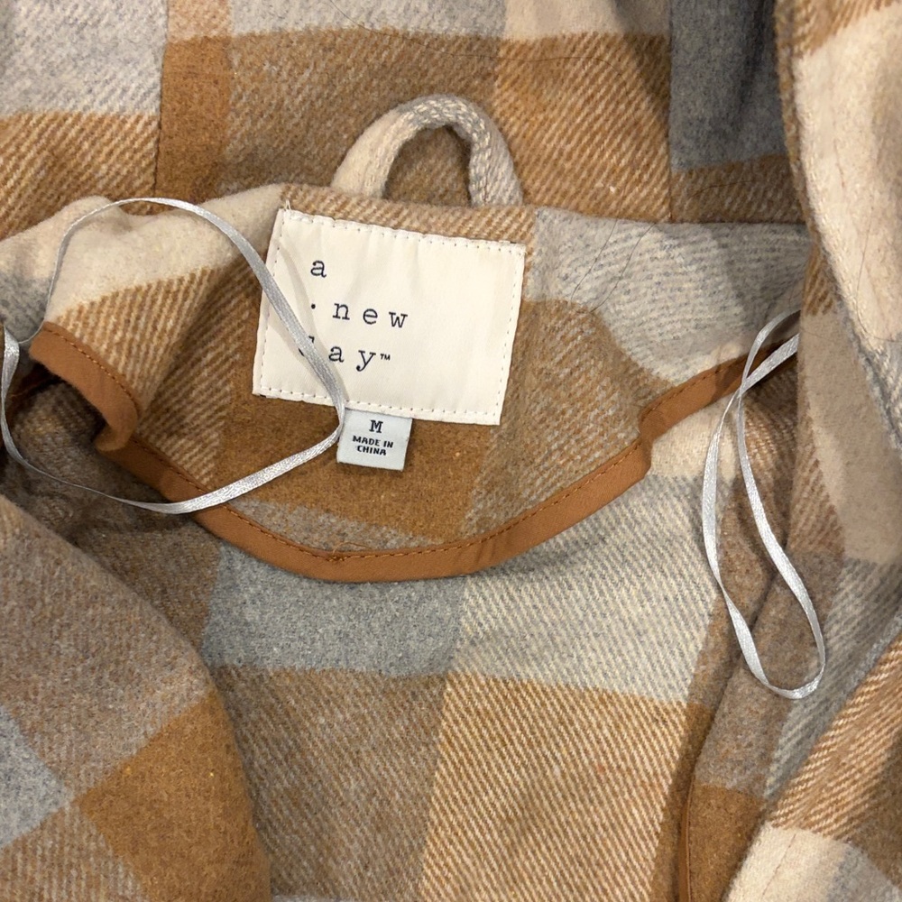 a new day Tan and Cream Checkered jacket - Picture 2 of 2